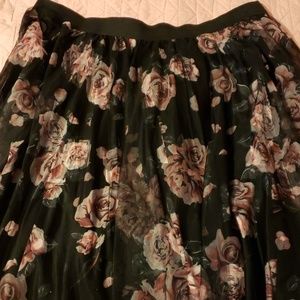 Torrid tulle rose skirt